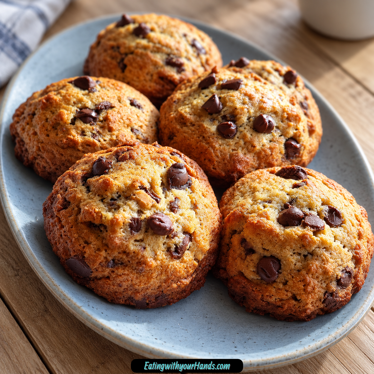 Banana Bread Chocolate Chip Cookies - EatingwithYourHands.Com